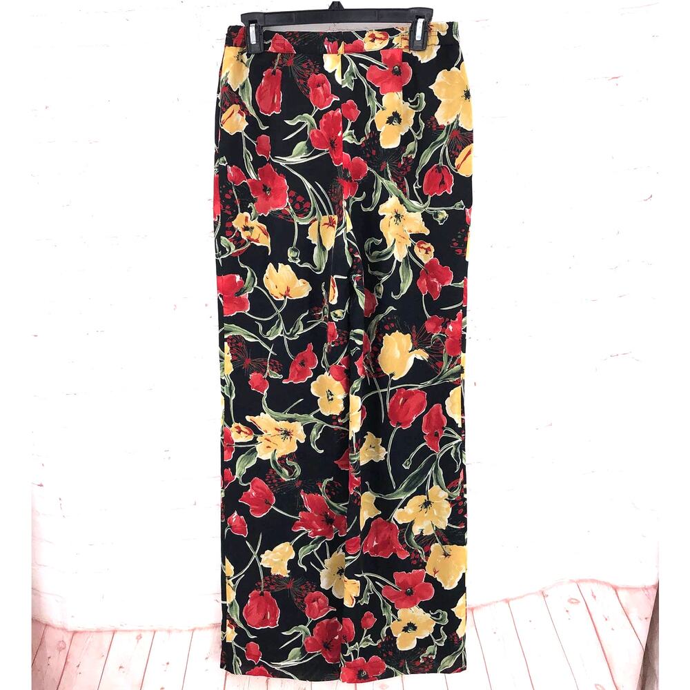 Basler black floral lounge pants 8